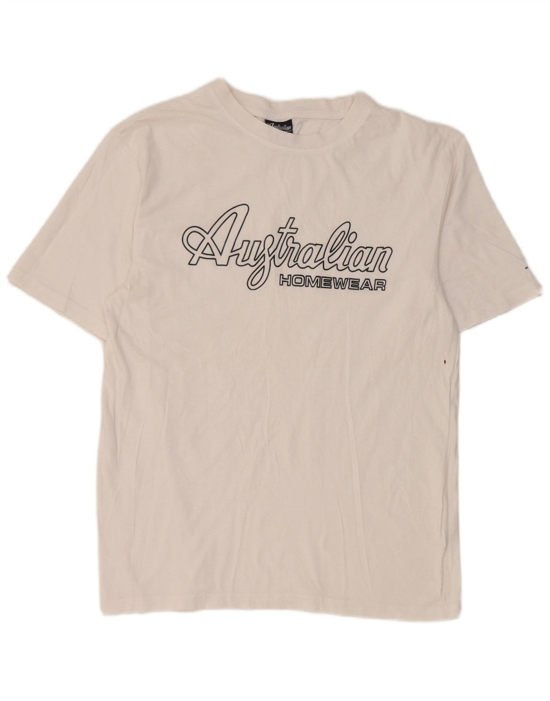 AUSTRALIAN L'ALPINA Herre Grafisk T-Shirt Top Stor Hvid