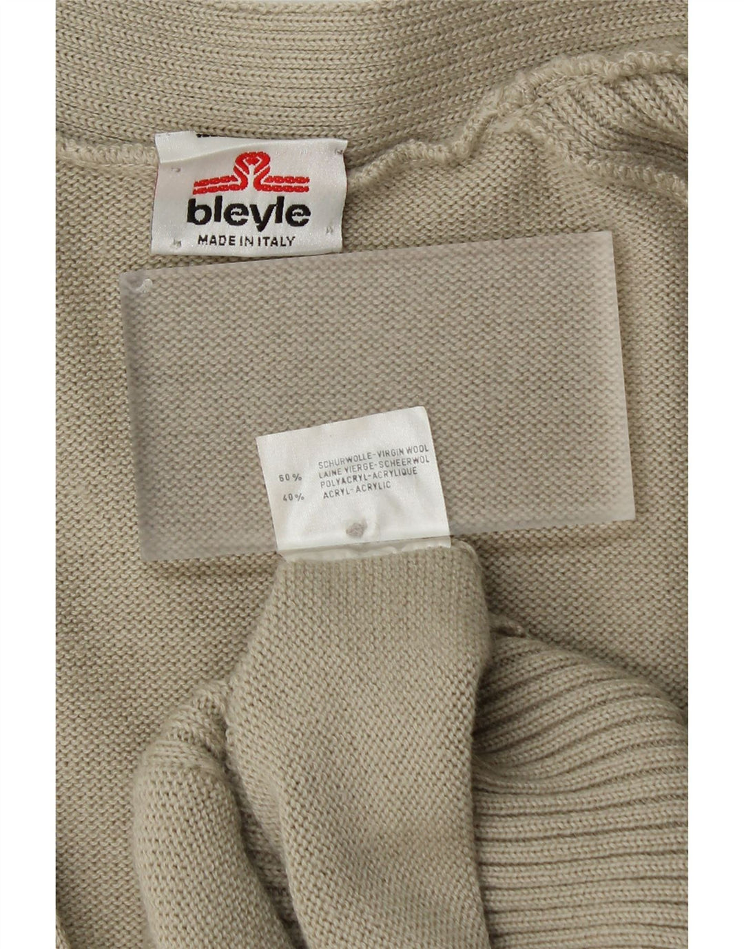 BLEYLE Dame Cardigan Sweater UK 20 2XL Grøn Virgin Wool