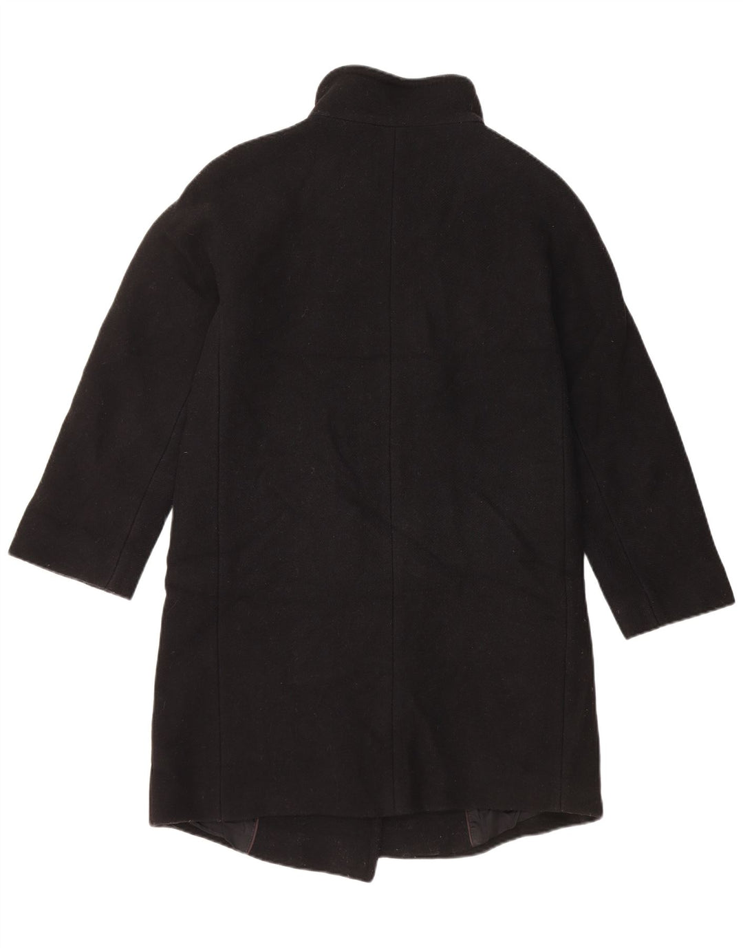 Massimo Dutti Dame Loose Fit Overfrakke EU 34 2XS Sort Uld