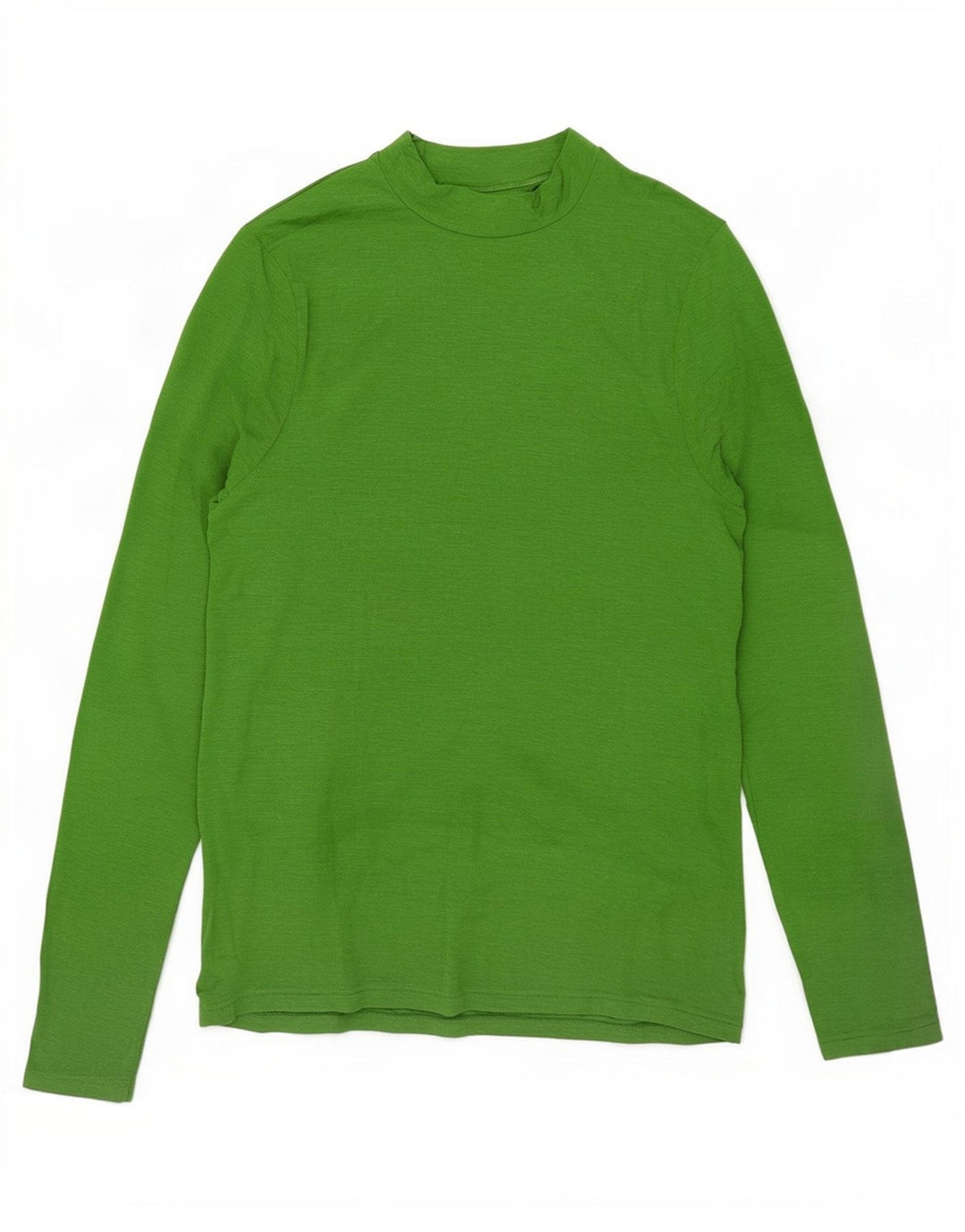 Marks & Spencer Dame Top Langærmet UK 14 Stor Grøn Flecked Modal