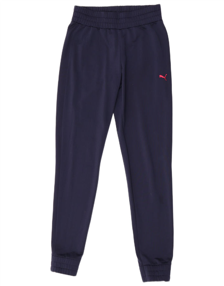 Puma træningsdragt til kvinder Joggers UK 8 Small Navy Blue Polyester