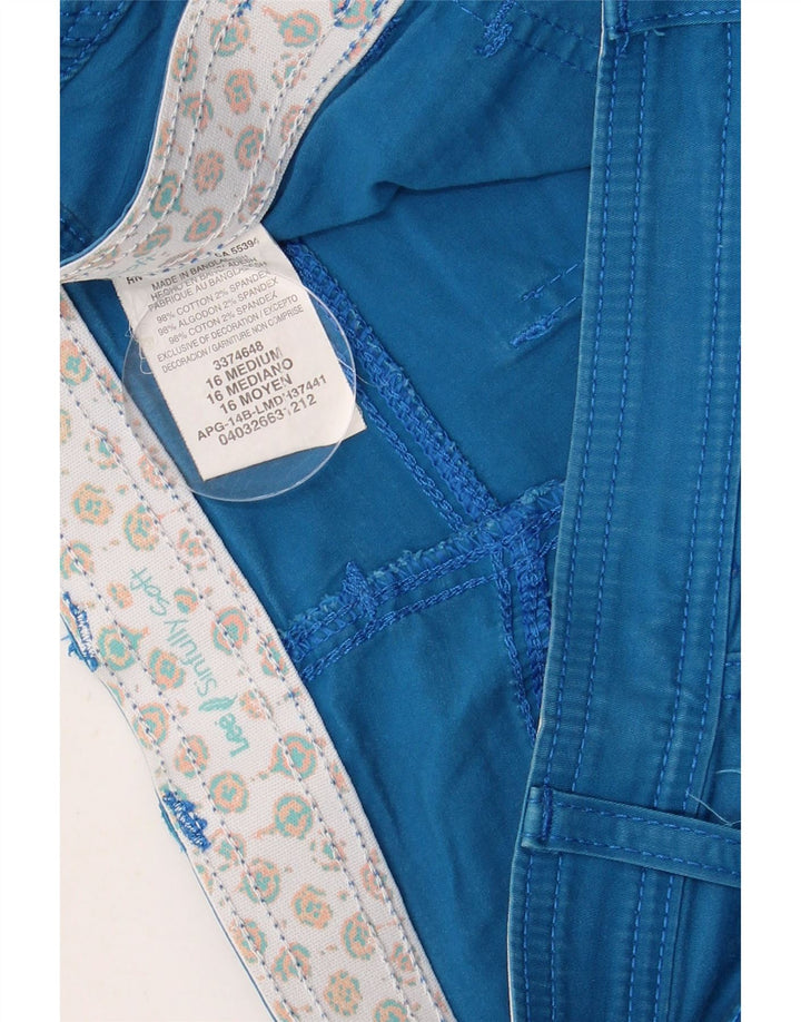LEE Bermuda Shorts til kvinder US 16 2XL W36 Blå Bomuld