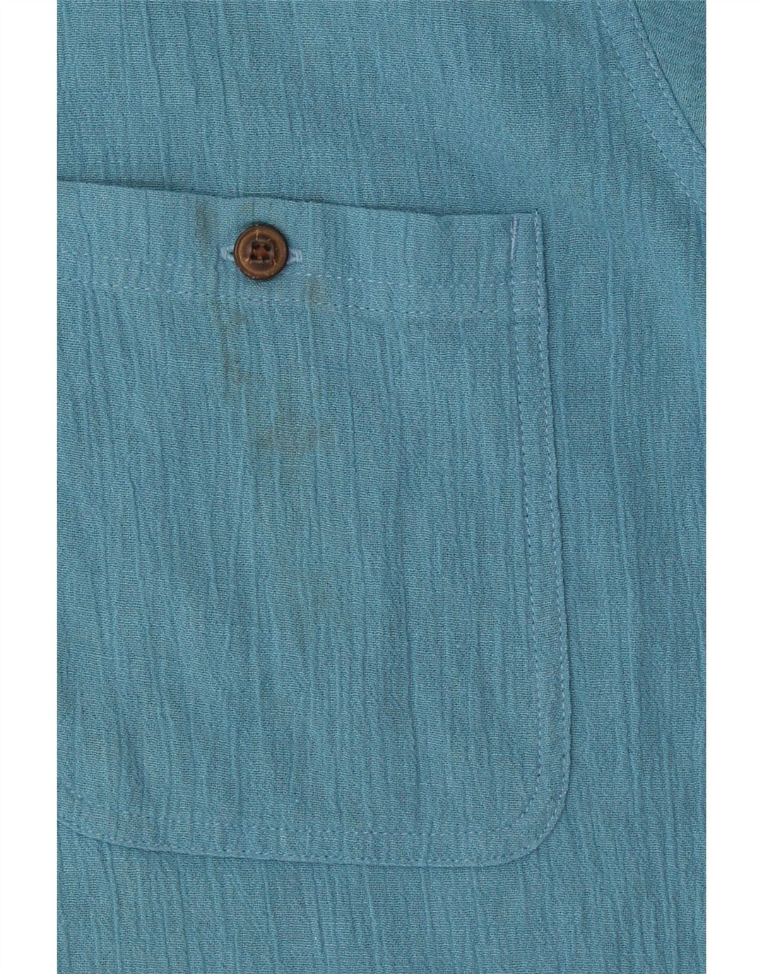 Patagonia Kortærmet Herreskjorte Stor Blå Bomuld