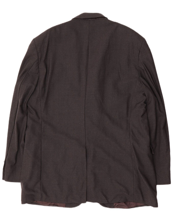 Brooks Brothers Herre Longline 2-knaps blazerjakke UK 46 3XL Grå Uld