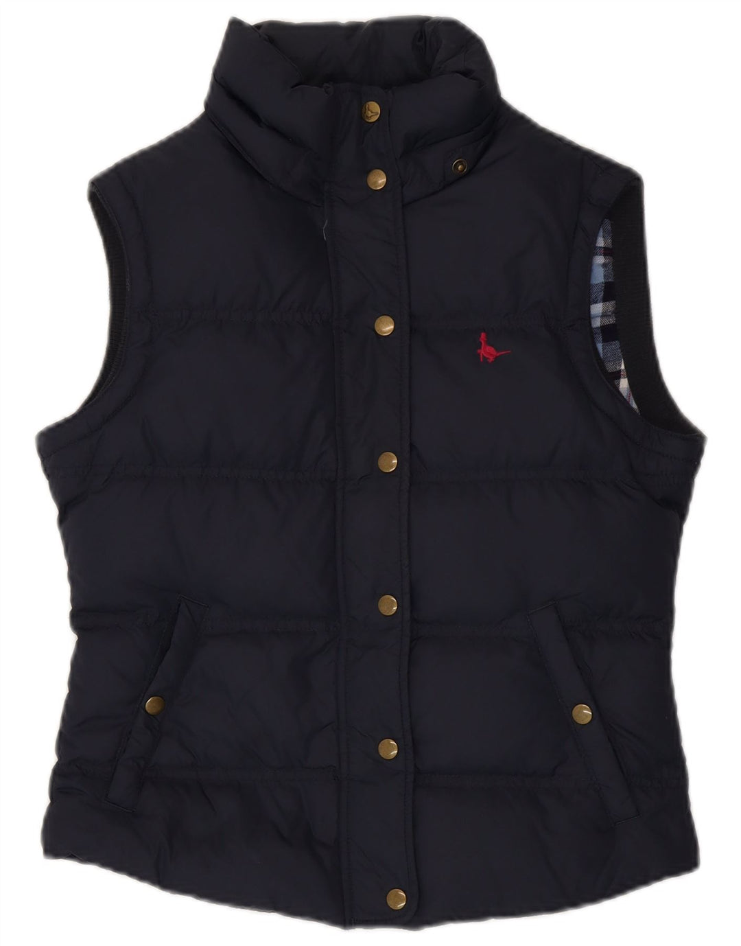 Jack Wills Dame Polstret Gilet UK 10 Small Navy Blue