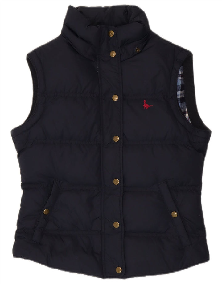 Jack Wills Dame Polstret Gilet UK 10 Small Navy Blue