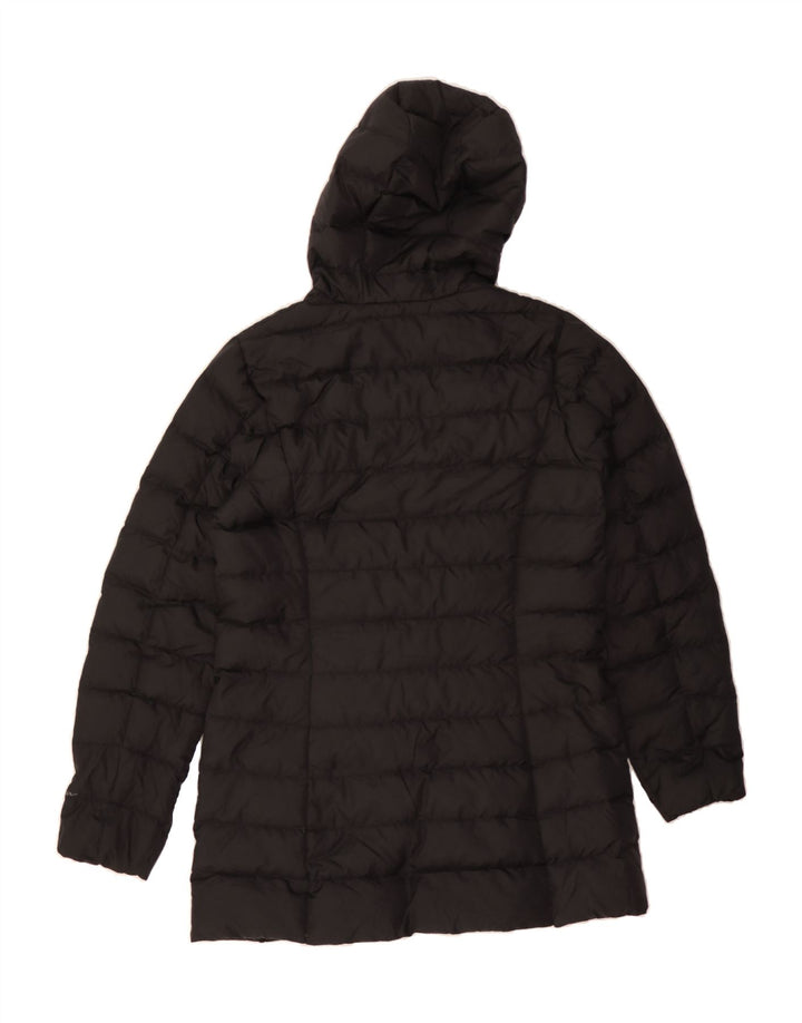 EDDIE BAUER Womens Hooded Padded Jacket UK 10 Small Black Polyester Vintage Eddie Bauer and Second-Hand Eddie Bauer from Messina Hembry 