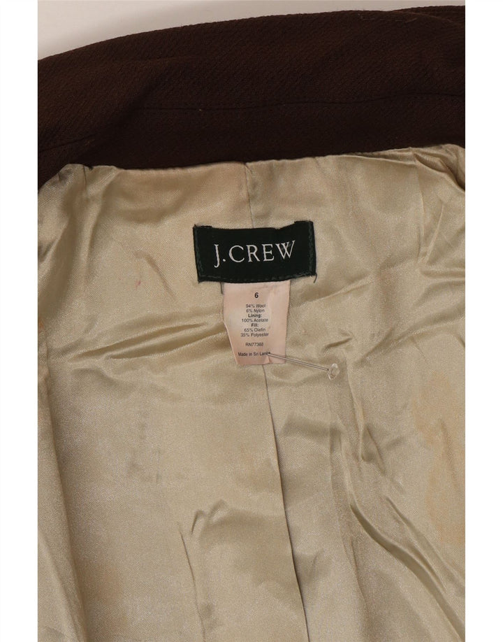 J. Crew Dameoverfrakke US 6 Medium Brun Uld