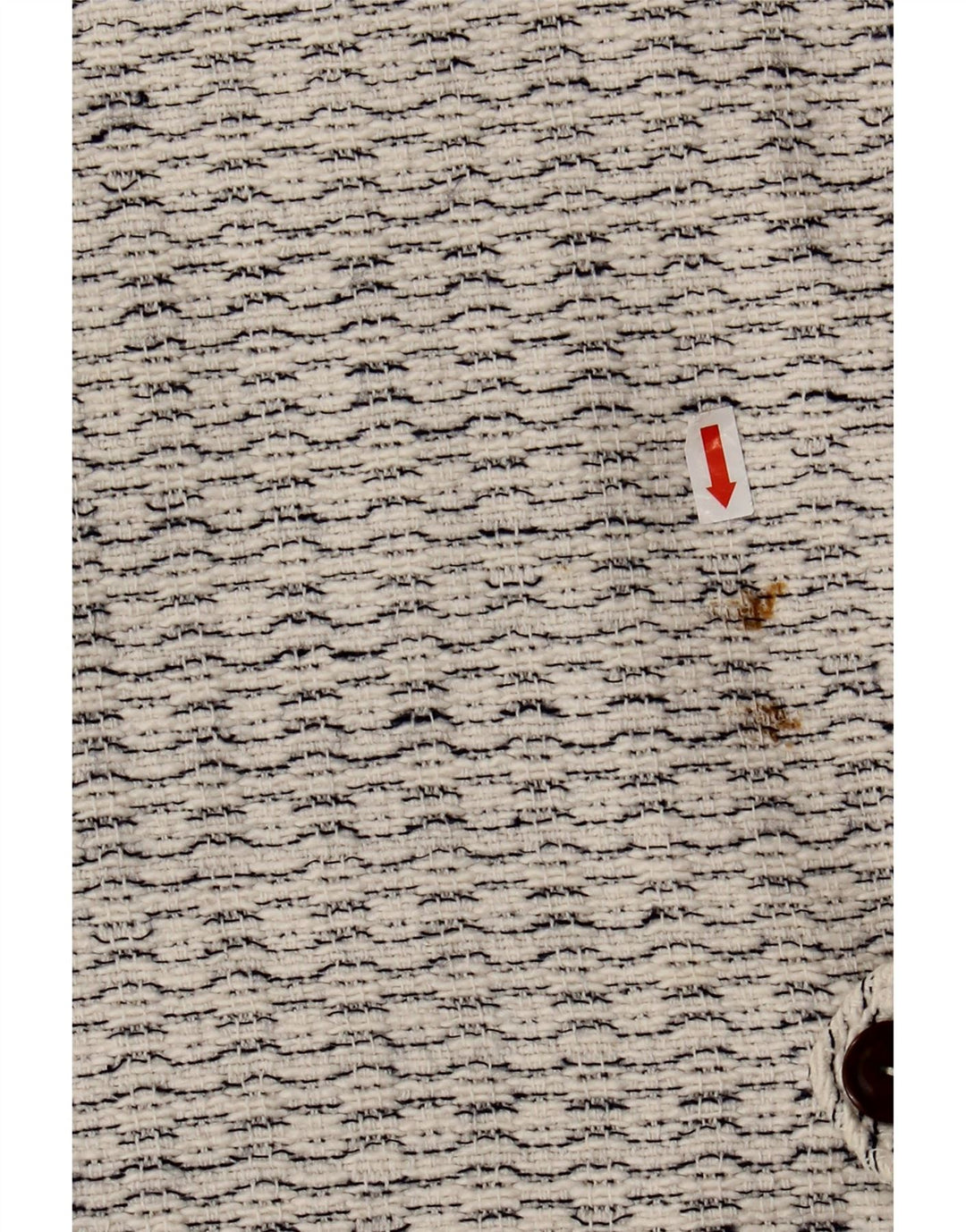 Vintage vest til mænd, medium hvid flækket