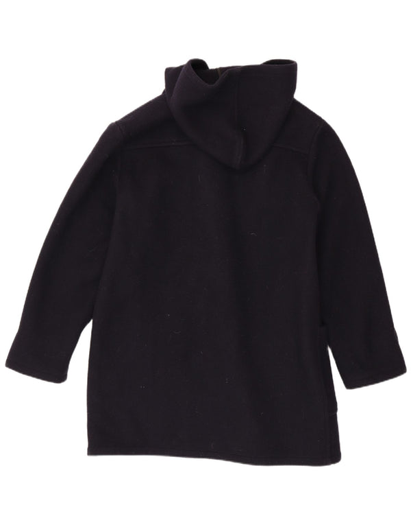 Paul & Shark Dame Hooded Duffel Coat UK 14 Medium Navy Blue Wool