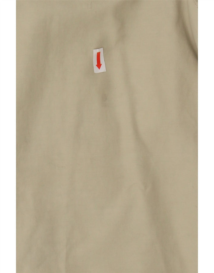 HUGO BOSS Mens Overcoat IT 54 2XL Beige Cotton Vintage Hugo Boss and Second-Hand Hugo Boss from Messina Hembry 