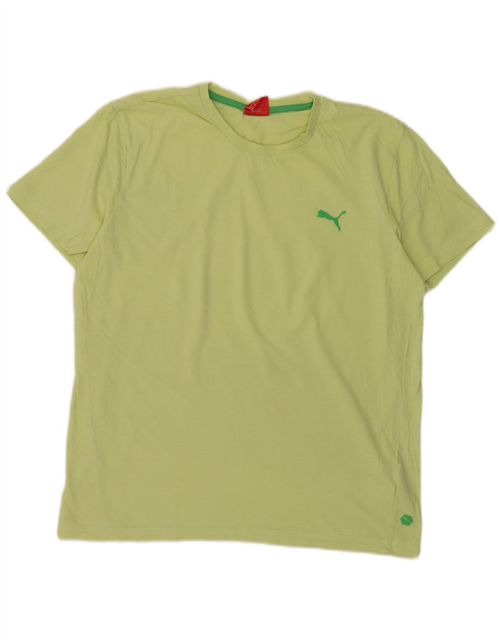 Puma Herre T-Shirt Top Medium Grøn