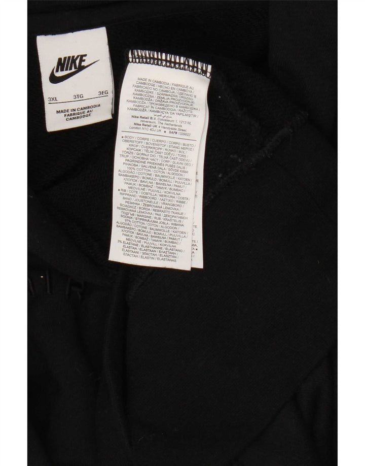 Nike hættetrøje til mænd 3XL sort bomuld