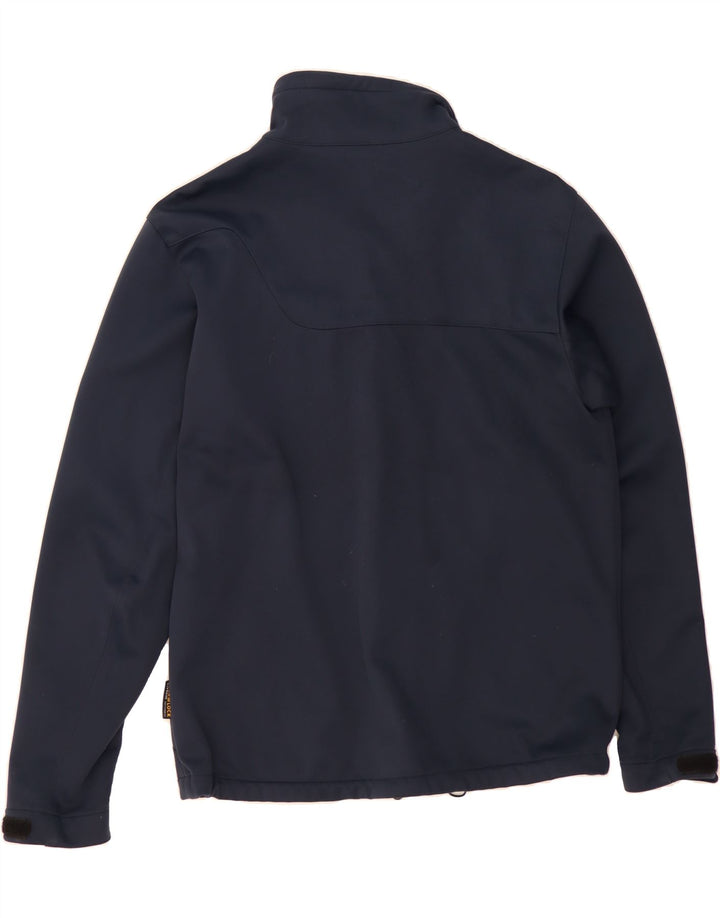 JACK WOLFSKIN Mens Bomber Jacket UK 36/38 Medium Navy Blue Polyester Vintage Jack Wolfskin and Second-Hand Jack Wolfskin from Messina Hembry 