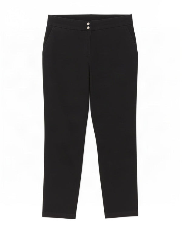 Trussardi Womens Cropped Trousers IT 44 Medium W28 L25 Black