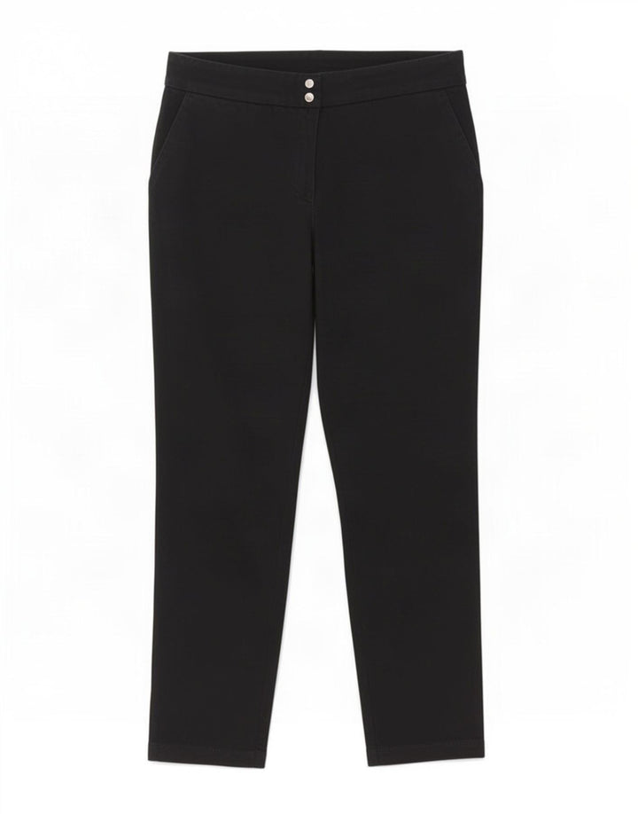Trussardi Dame Cropped Trousers IT 44 Medium W28 L25 Sort