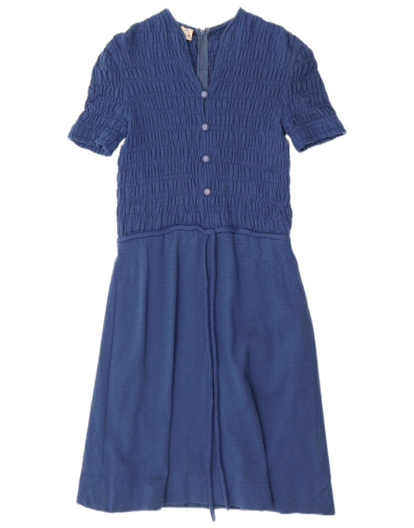 Luisa Spagnoli Dame A-Line Kjole UK 10 Small Navy Blue