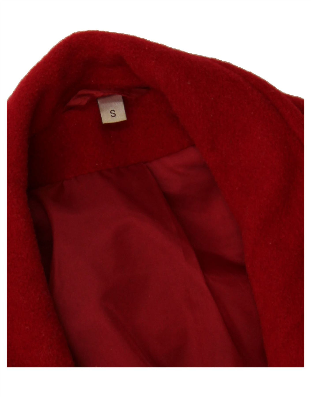 VINTAGE Womens Overcoat UK 10 Small Red Vintage Vintage and Second-Hand Vintage from Messina Hembry 