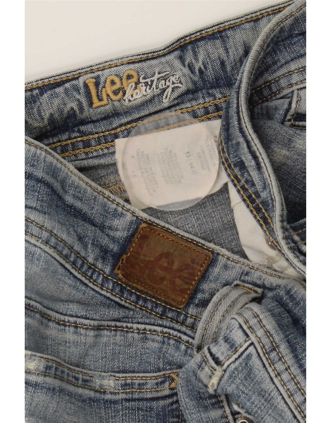 Lee Womens Heritage Bootcut Jeans US 13/14 Large W34 L30 Blue Cotton