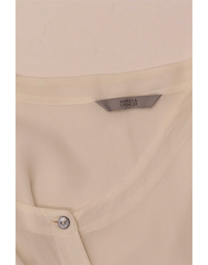 Marks & Spencer skjortebluse til kvinder UK 16 Large White