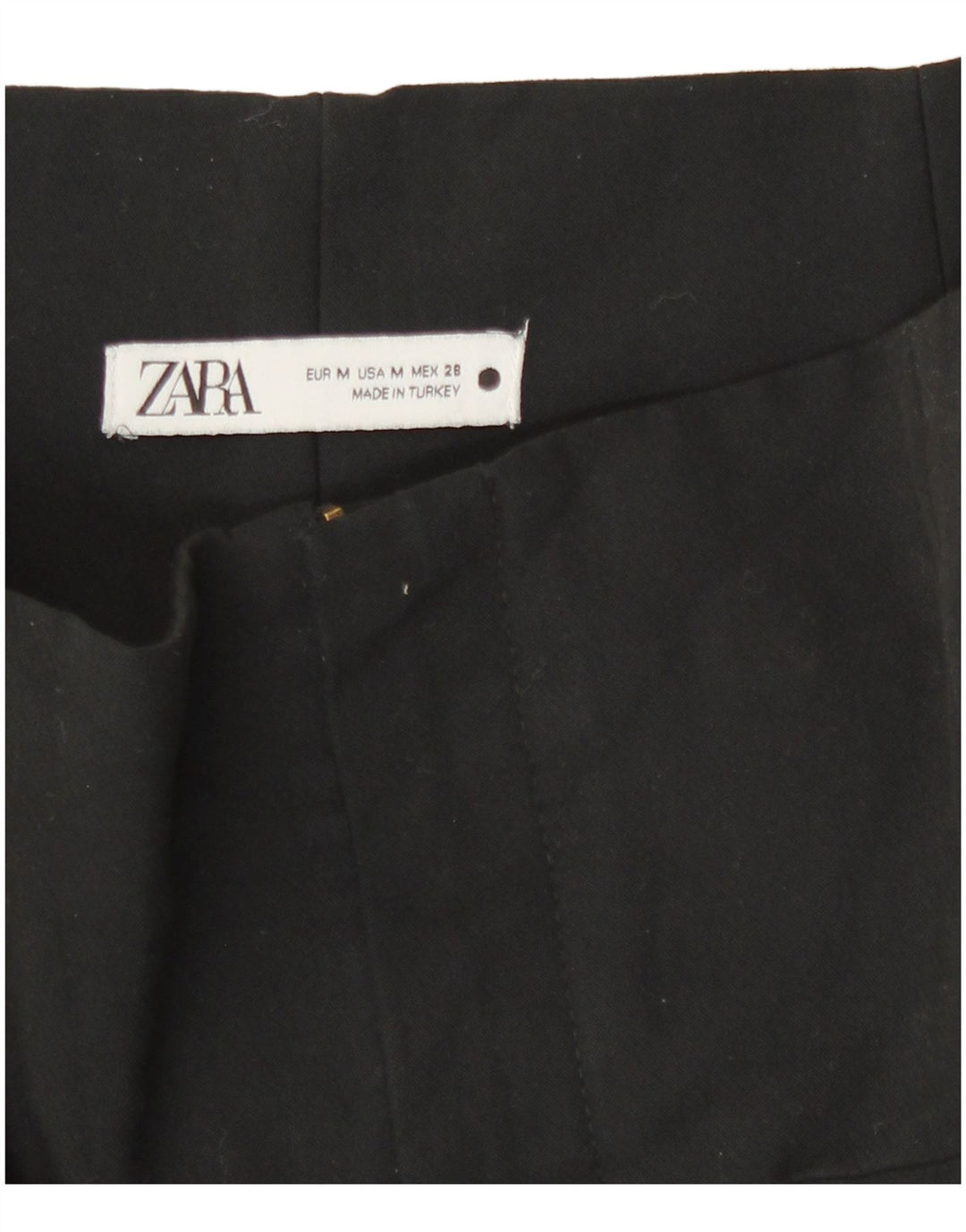 Zara Dame Slim Casual Bukser Medium W28 L28 Sort