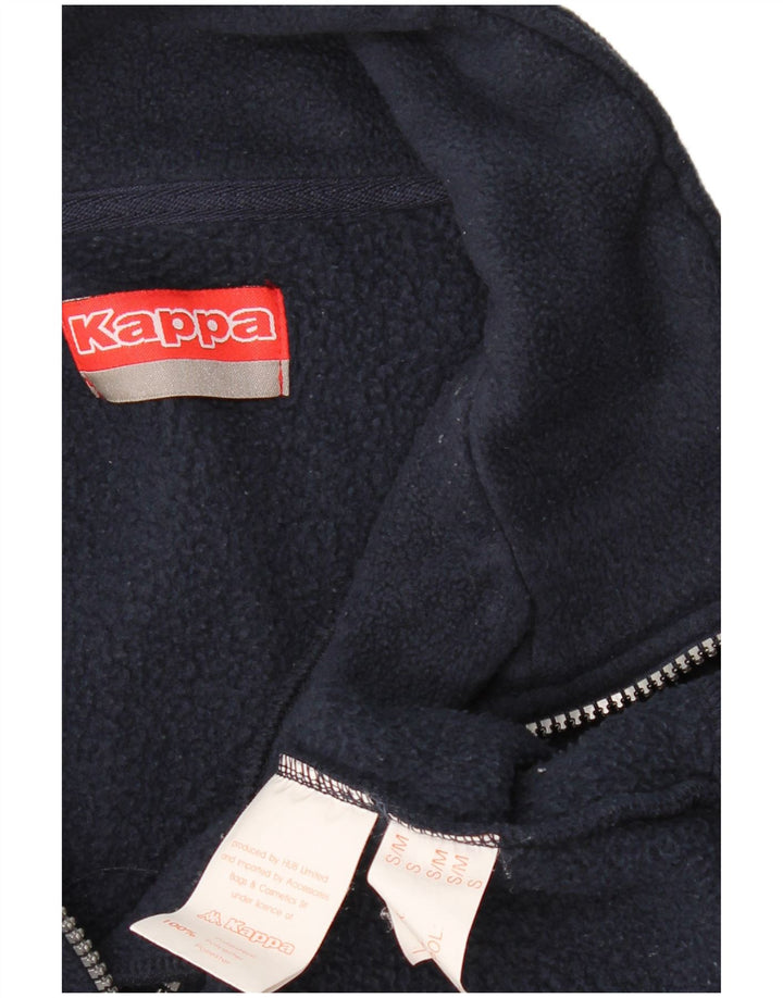 KAPPA Fleece Jumper med lynlås til mænd, lille marineblå polyester