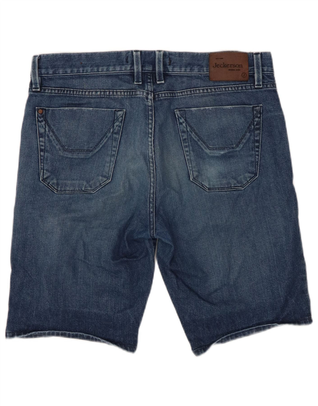 JECKERSON Herre denimshorts W34 store blå bomuld