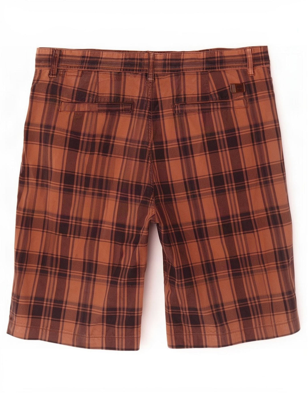 Timberland Herre Regular Chino Shorts W36 Large Brown Plaid Bomuld