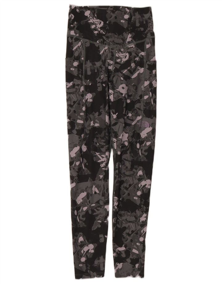 The North Face Womens Abstrakt Mønster Leggings UK 8 Small Multicolored