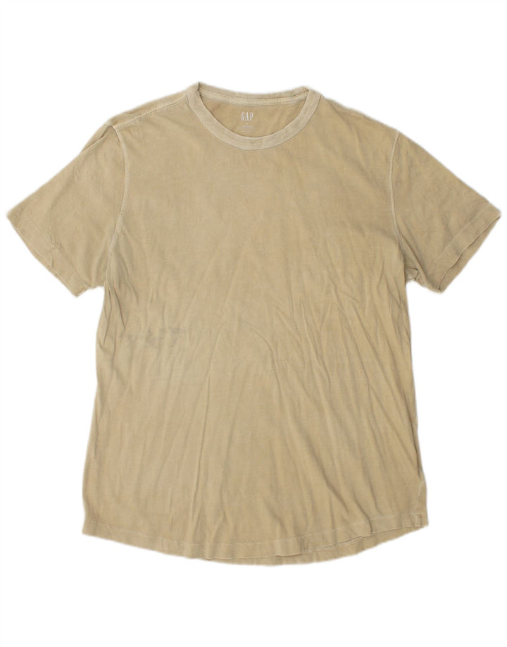 Gap Herre T-Shirt Top Medium Beige Bomuld