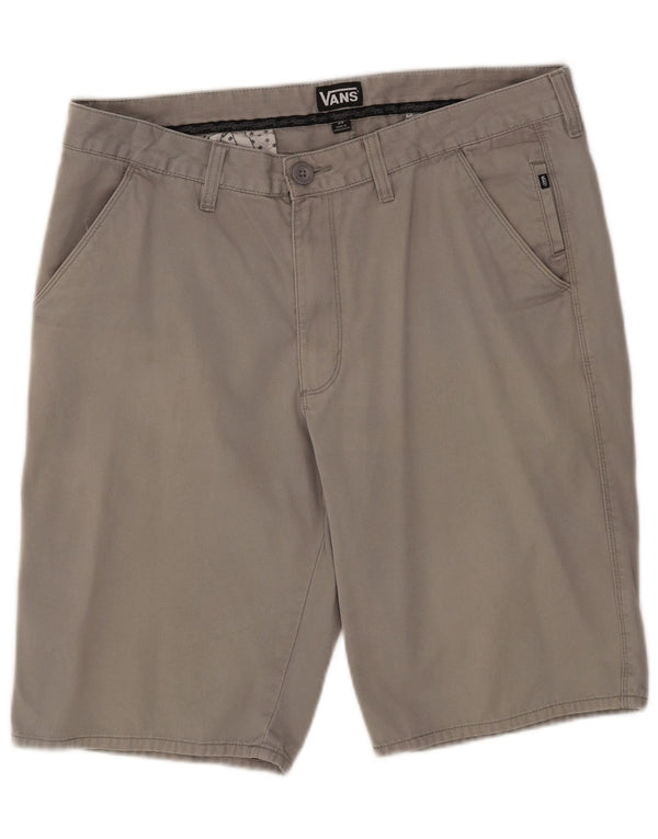 Vans Herre Casual Shorts W34 Large Grå Bomuld