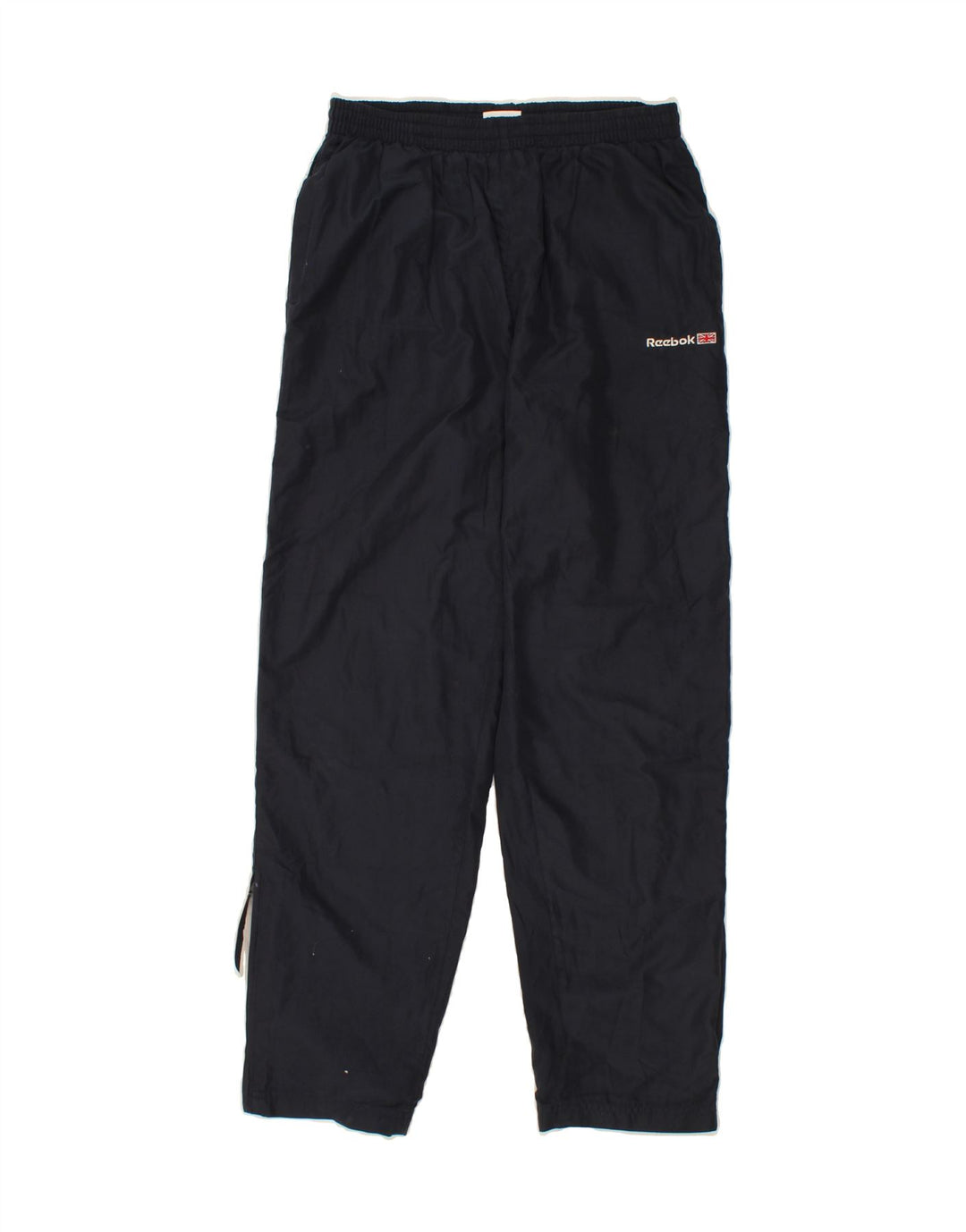 REEBOK Womens Tracksuit Trousers UK 12 Medium Navy Blue Polyester Vintage Reebok and Second-Hand Reebok from Messina Hembry 