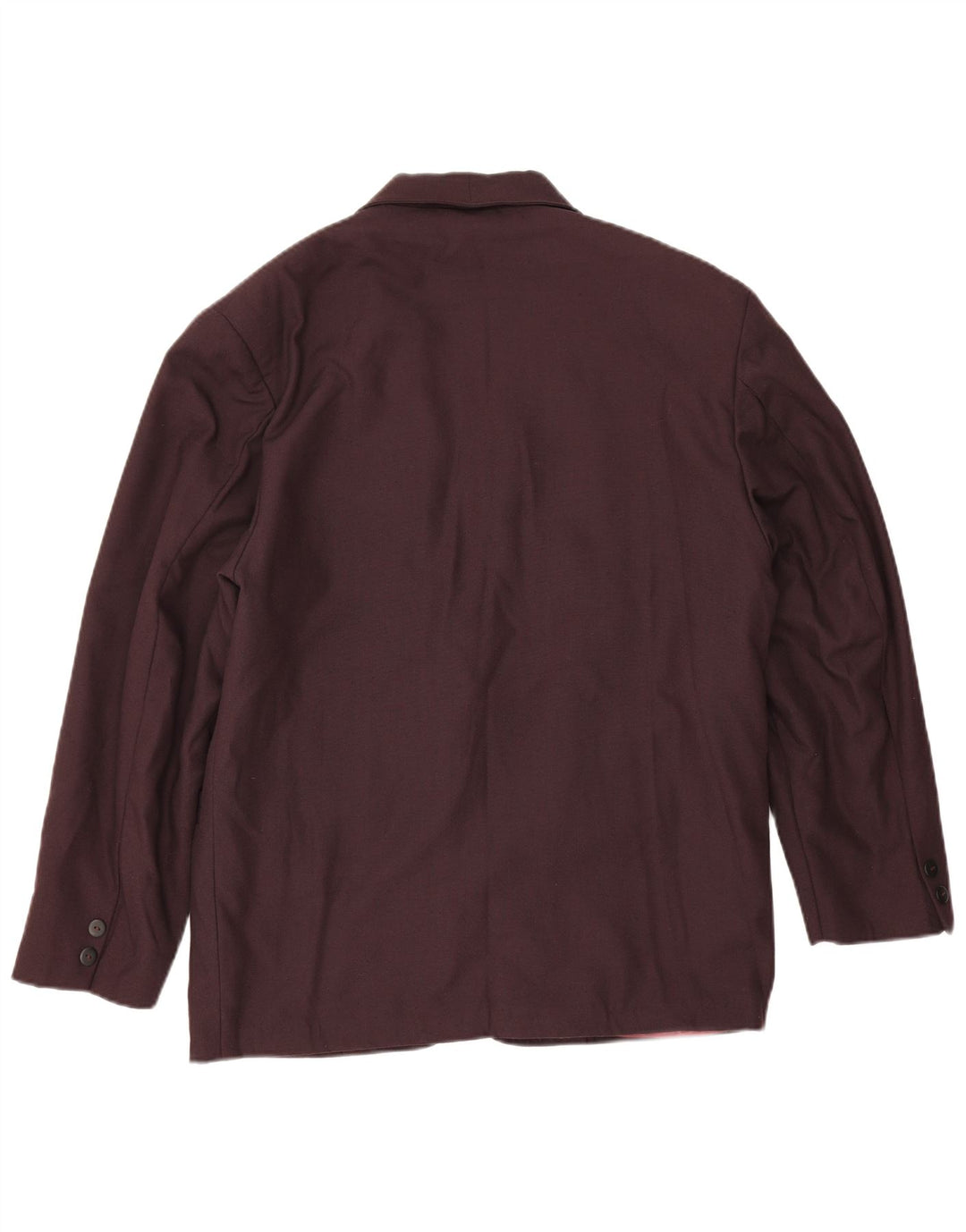 Wampum Herre 2-knaps blazerjakke UK 38 Medium Burgundy Viscose