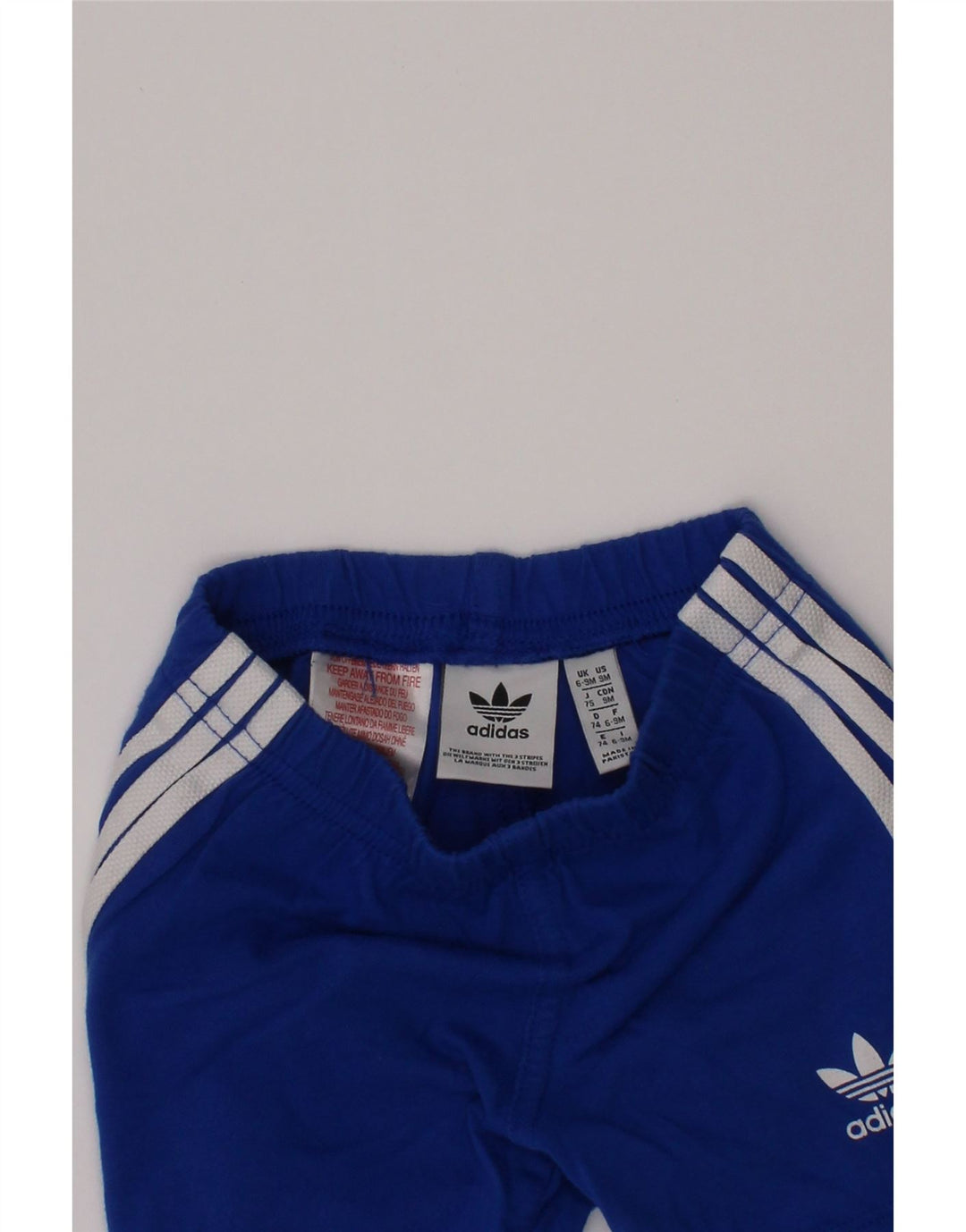 ADIDAS Baby Boys Sportsshorts 6-9 måneder Blå Bomuld