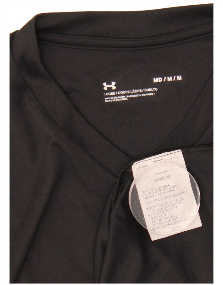 UNDER ARMOUR Herre T-Shirt Top Medium Sort Polyester