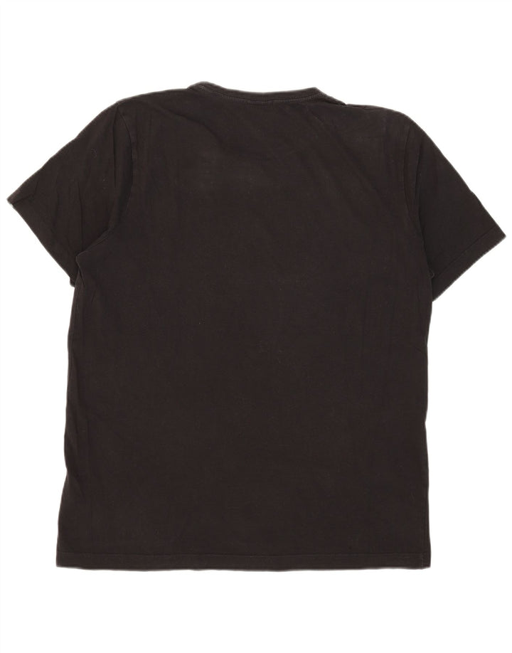Puma Herre Grafisk T-Shirt Top Stor Sort Bomuld