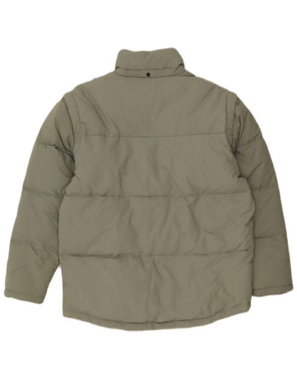Fila Polstret Herrejakke UK 36 Lille Khaki Polyamid