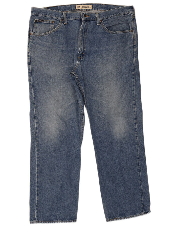 Lee Herre Regular Fit Straight Jeans W40 L30 Blå Bomuld
