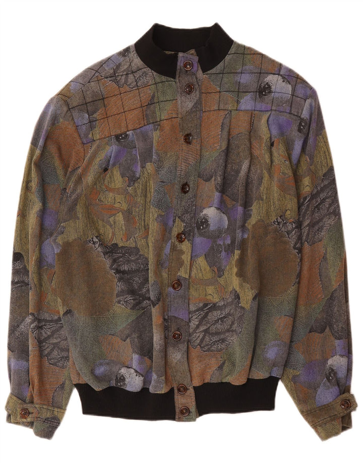 Mario Pucci Cecconi Bomberjakke til kvinder IT 44 Medium Multicolored Floral
