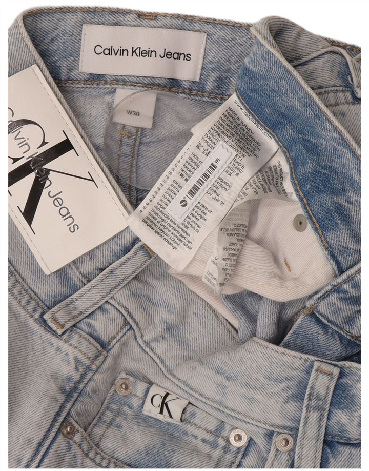 Calvin Klein Herre Distressed Slim Jeans W30 L33 Blå Bomuld