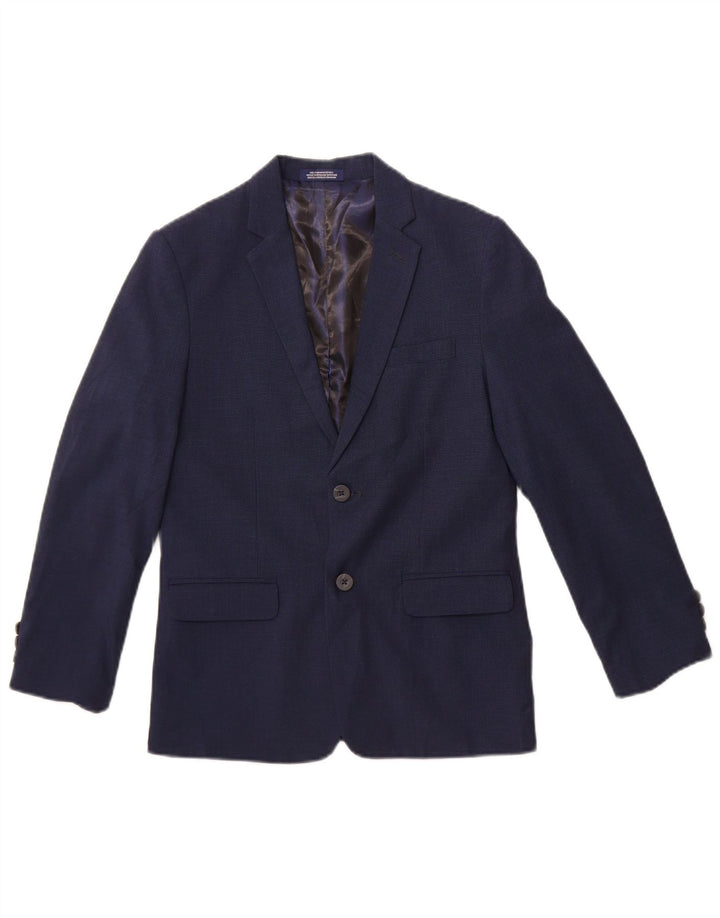 IZOD Boys 2 Button Blazer Jacket 13-14 Years Navy Blue Polyester