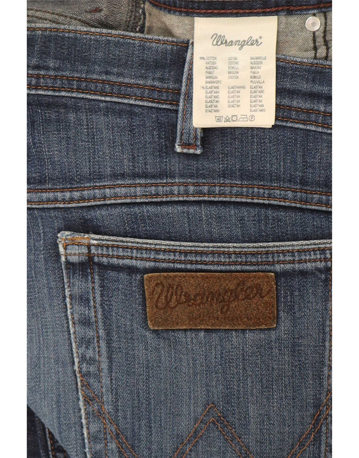 Wrangler Herre Texas Stretch Straight Jeans W38 L34 Blå Bomuld