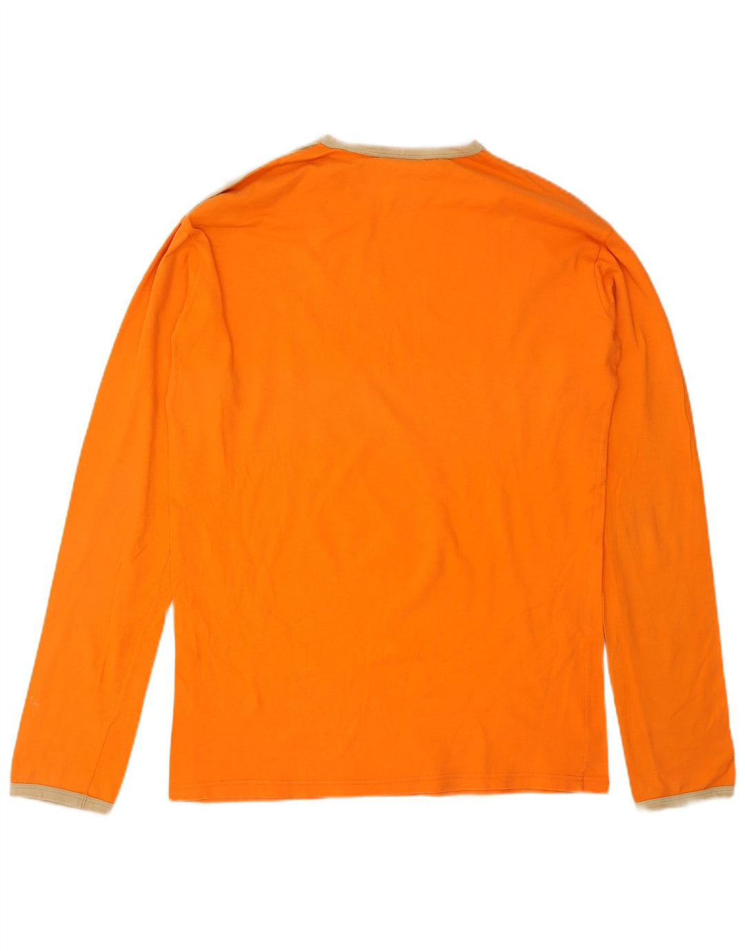 PUMA Grafisk Top Langærmet Herre Stor Orange Colourblock Bomuld