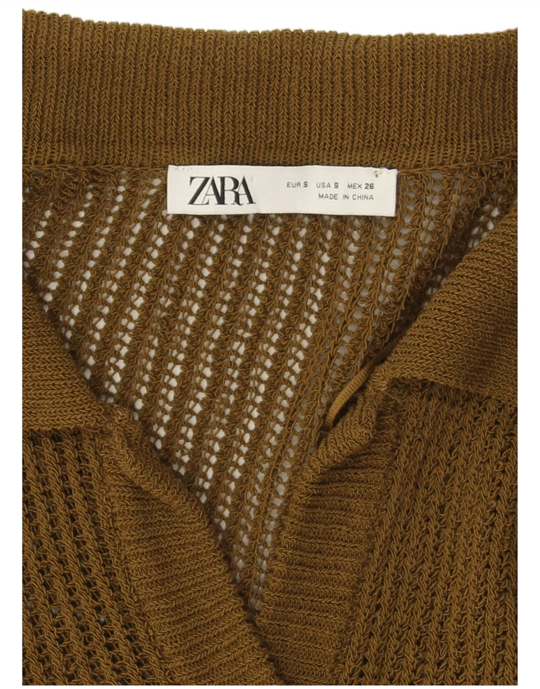 Zara Dame Oversized Cardigan Sweater UK 10 Lille Grøn