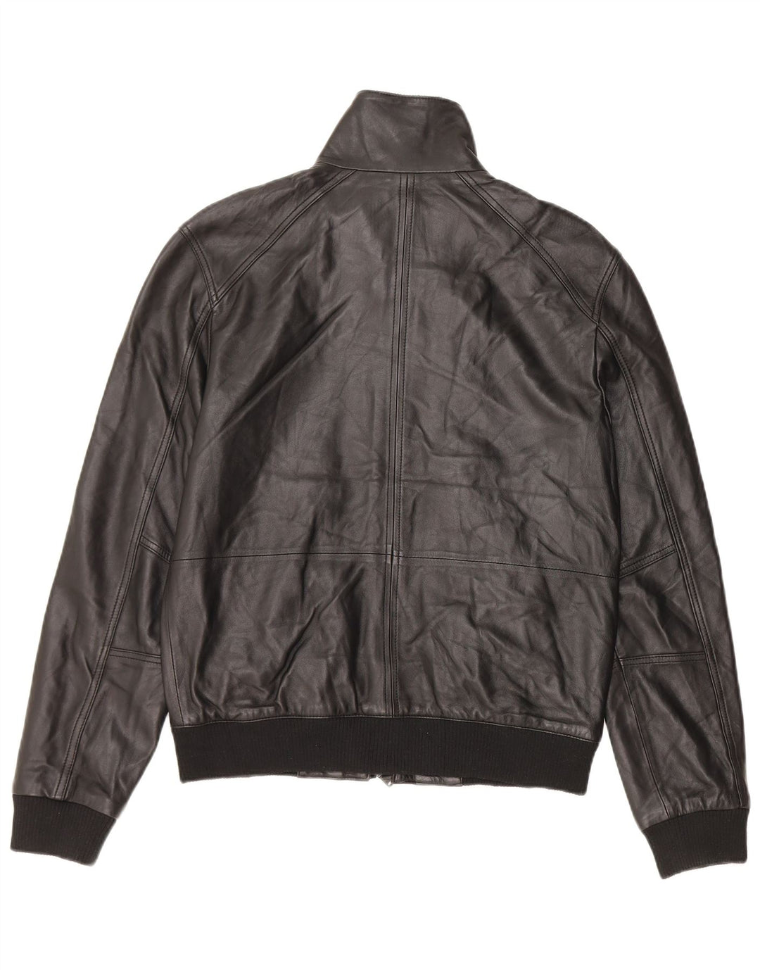 Dkny Herre Læder Læderjakke UK 36 Lille Sort Læder