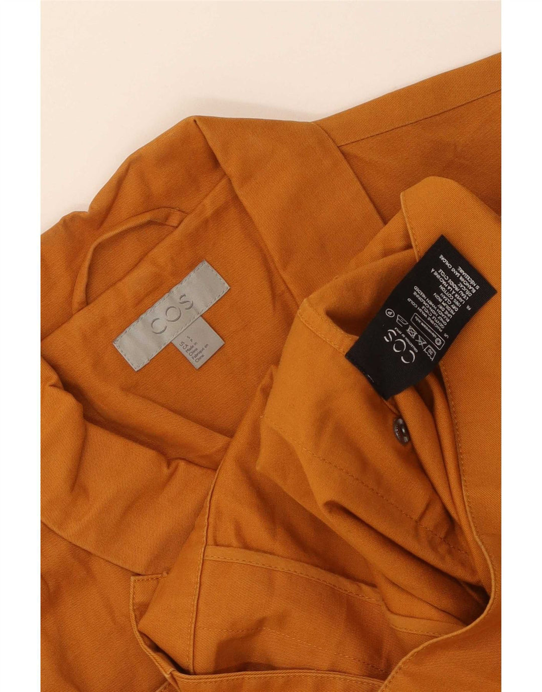 Cos Herre Utility Jacket UK 36 Small Orange Cotton