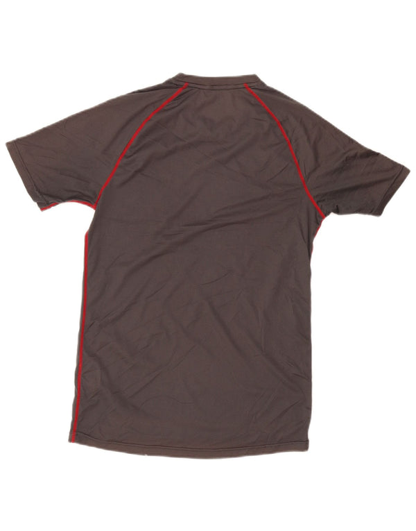 MOUNTAIN WAREHOUSE Herre T-Shirt Top Lille Grå Ternet