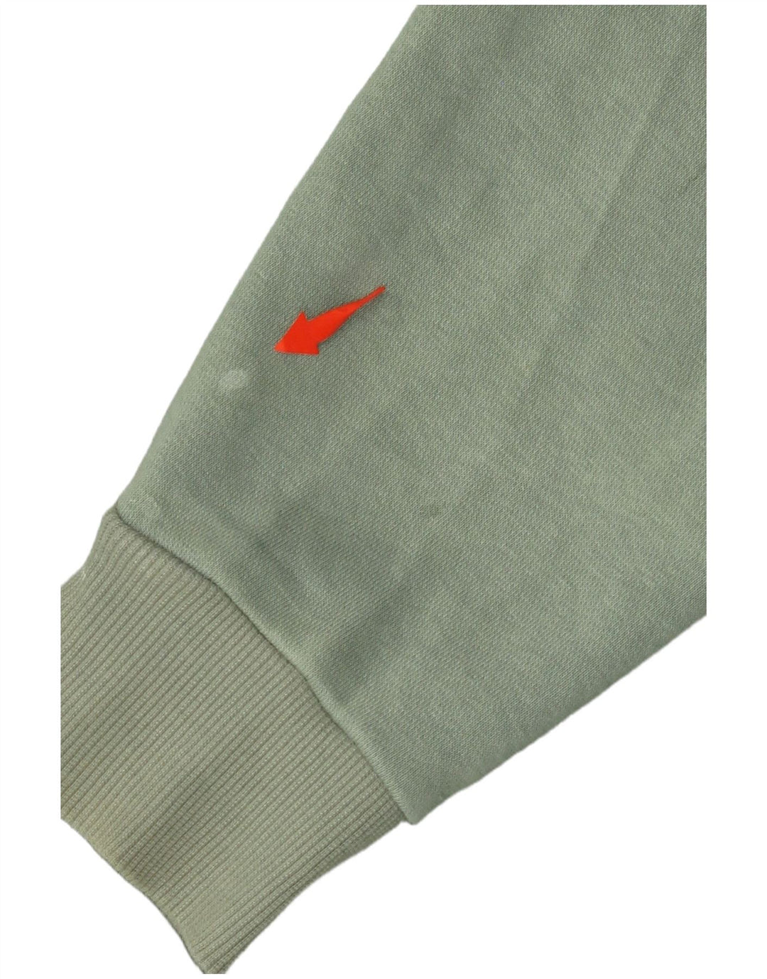 Reebok Womens Crop Asymmetrisk Hoodie Jumper UK 12/14 Medium Green Bomuld