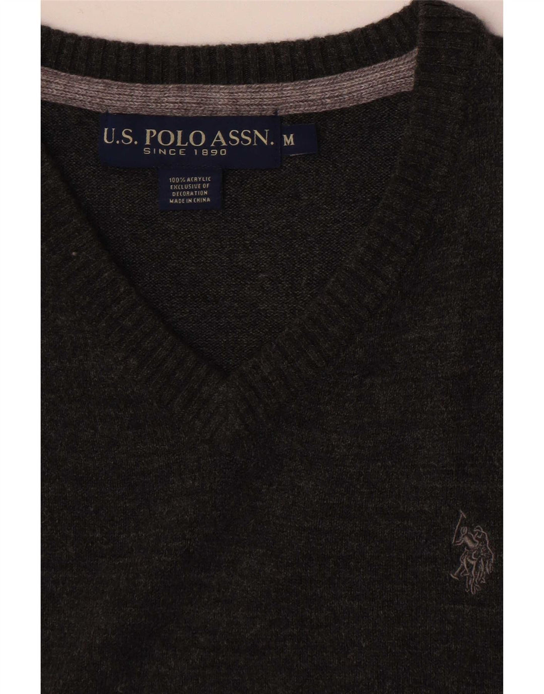 U.S. Polo Assn. Herrevest Tank Top Medium Grå Akryl