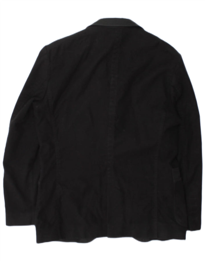 Hugo Boss Herre 3-knaps blazerjakke IT 48 Medium Sort Bomuld